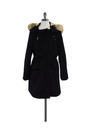 Current Boutique-Marc by Marc Jacobs - Black Corduroy Shearling Coat Sz M