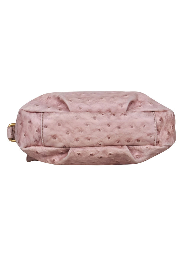 Current Boutique-Marc by Marc Jacobs - Pink Faux Ostritch Embossed Leather Satchel