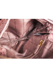 Current Boutique-Marc by Marc Jacobs - Pink Faux Ostritch Embossed Leather Satchel