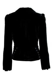 Current Boutique-Marc Jacobs - Black Velvet Single Button Blazer Sz 2