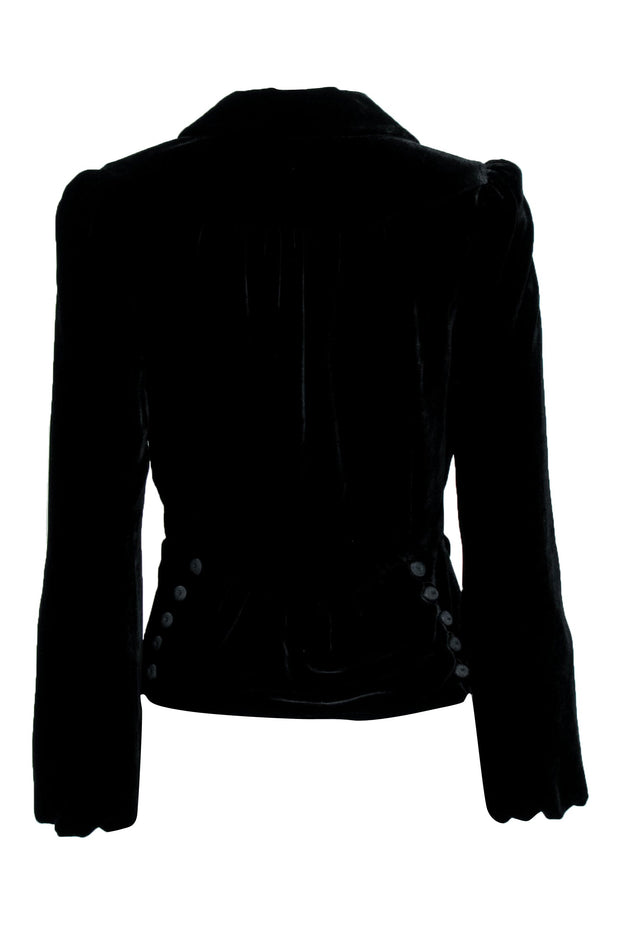 Current Boutique-Marc Jacobs - Black Velvet Single Button Blazer Sz 2