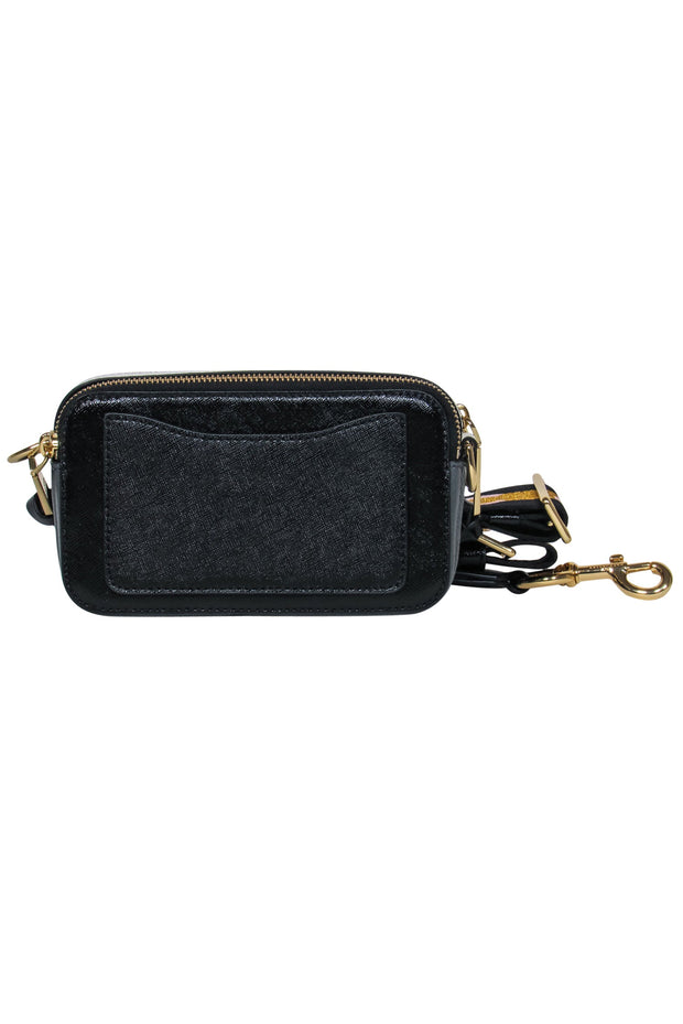 Current Boutique-Marc Jacobs - Colorblock Black, Pink & Gold Snapshot Crossbody