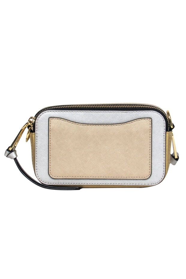 Current Boutique-Marc Jacobs - SIlver & Gold Metallic “Snapshot” Crossbody Bag