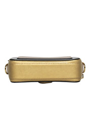 Current Boutique-Marc Jacobs - SIlver & Gold Metallic “Snapshot” Crossbody Bag
