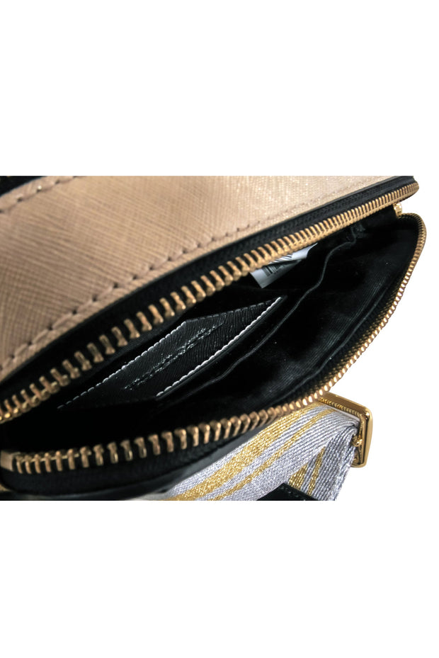 Current Boutique-Marc Jacobs - SIlver & Gold Metallic “Snapshot” Crossbody Bag