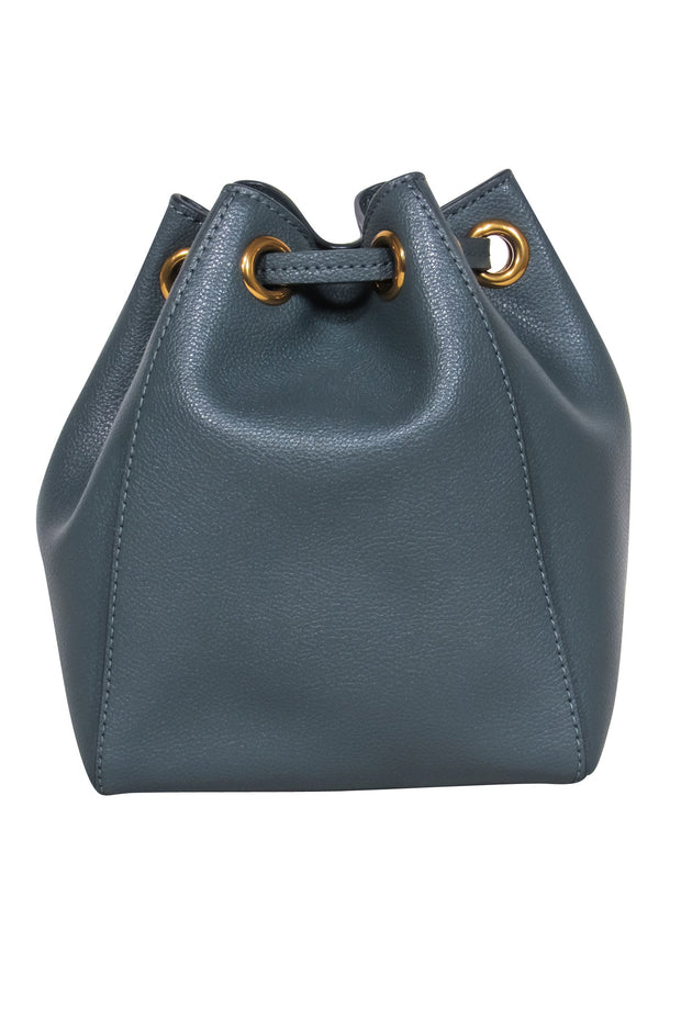 Current Boutique-Marc Jacobs - Teal Leather Mini Buck Bag Crossbody