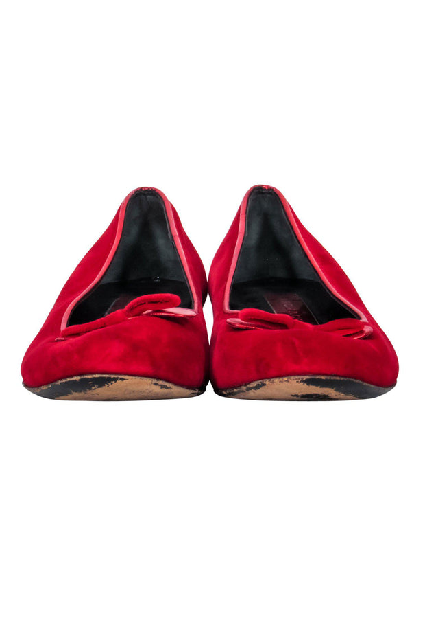 Current Boutique-Marc Jacobs - Red Velvet Flats w/ Bow Sz 7