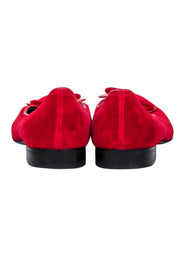 Current Boutique-Marc Jacobs - Red Velvet Flats w/ Bow Sz 7