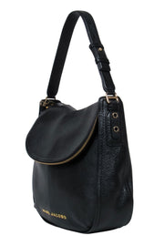Current Boutique-Marc Jacobs - Black Leather Foldover Purse w/ Gold Hardware