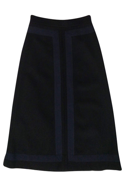 Current Boutique-Marc Jacobs - Black Maxi Skirt w/ Blue Accents Sz 4