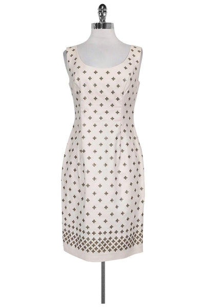 Current Boutique-Marchesa Voyage - Pink & Gold Embellished Sheath Sz 6