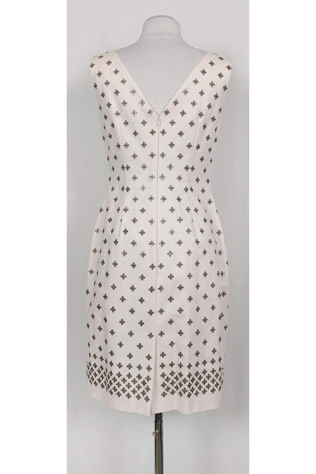 Current Boutique-Marchesa Voyage - Pink & Gold Embellished Sheath Sz 6