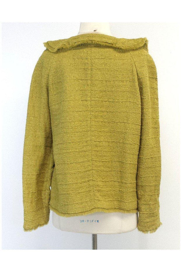 Current Boutique-Marni - Olive Green Silk Blend Jacket Sz 6