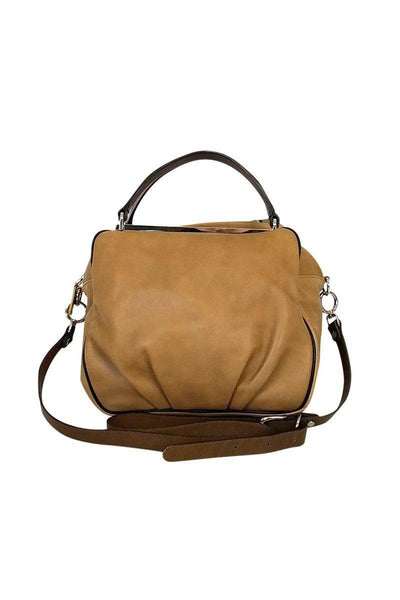 Current Boutique-Marni - Tan Satchel w/ Silver Details