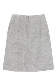 Current Boutique-Marni - Grey Linen Blend A-Line Skirt Sz 4
