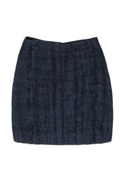 Current Boutique-Marni - Navy Metallic Textured Miniskirt Sz 4