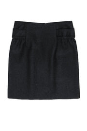 Current Boutique-Marni - Dark Gray Wool Blend Skirt w/ Tiered Waist Sz S