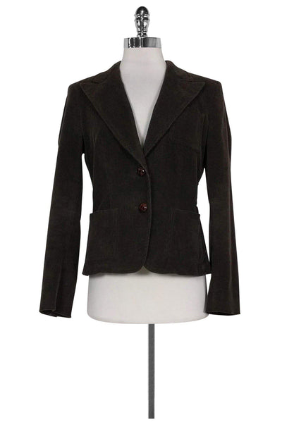 Current Boutique-Max Mara - Brown Corduroy Blazer Sz 6