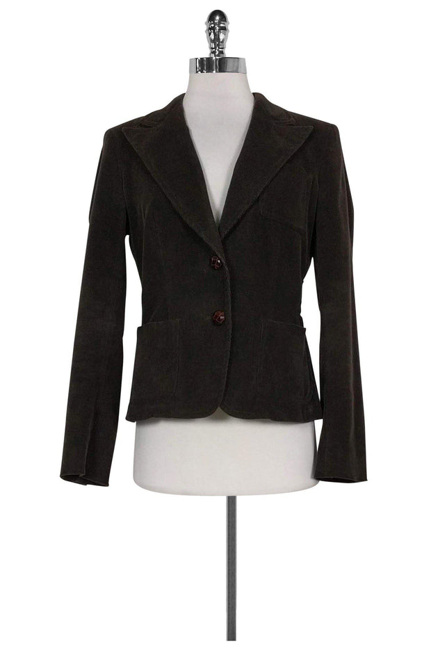 Current Boutique-Max Mara - Brown Corduroy Blazer Sz 6