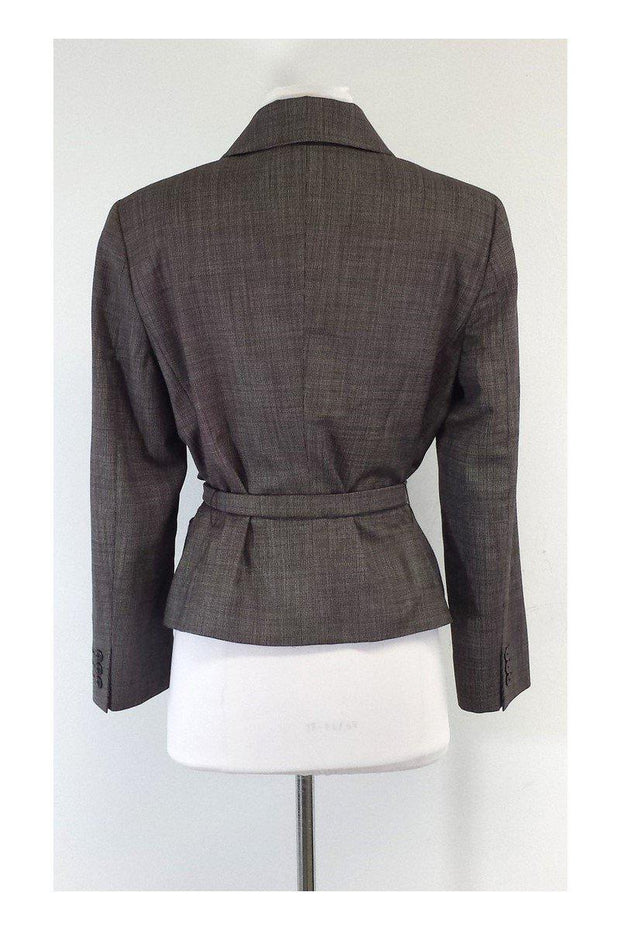 Current Boutique-Max Mara - Brown Wool Asymmetric Jacket Sz 12