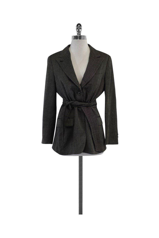 Current Boutique-Max Mara - Black & White Wool Tweed Jacket Sz 8