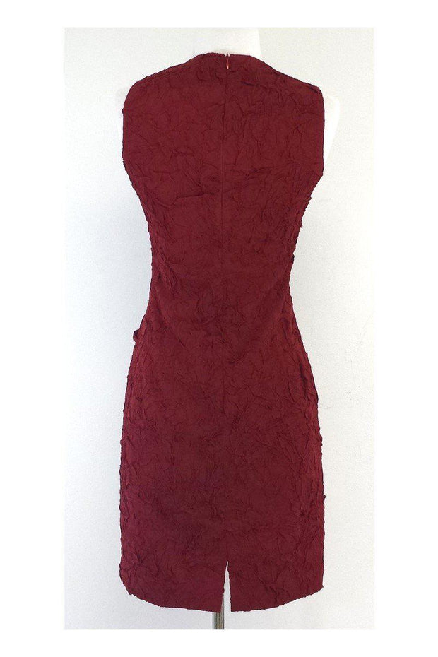 Current Boutique-Michael Kors - Red Crinkle Sleeveless Dress Sz 2