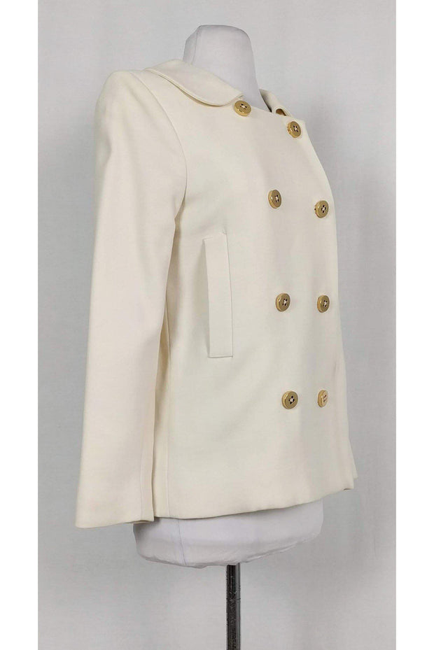 Current Boutique-Milly - Cream & Gold Peacoat Sz 2