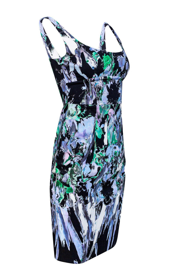 Current Boutique-Milly - Abstract Floral Print Sheath Dress Sz 0
