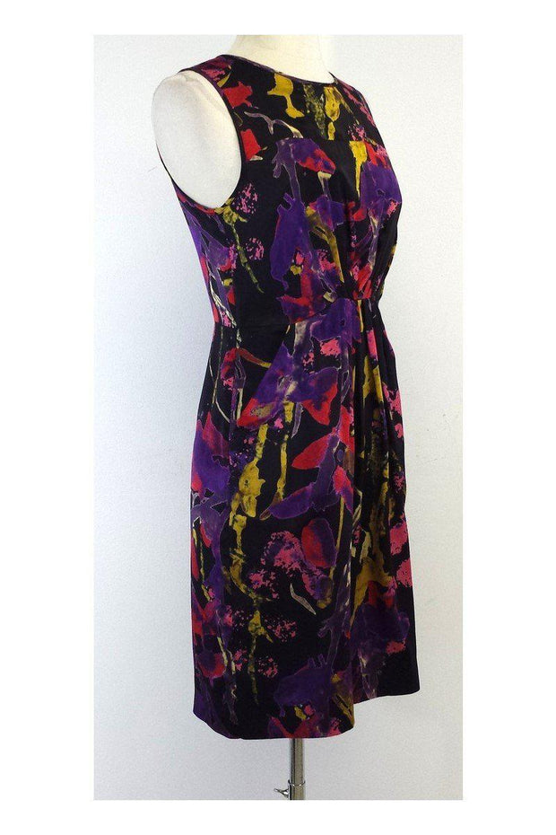 Current Boutique-Milly - Black Multicolor Splatter Print Dress Sz 2