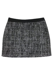 Current Boutique-Milly - Black Metallic Tweed Miniskirt Sz 10