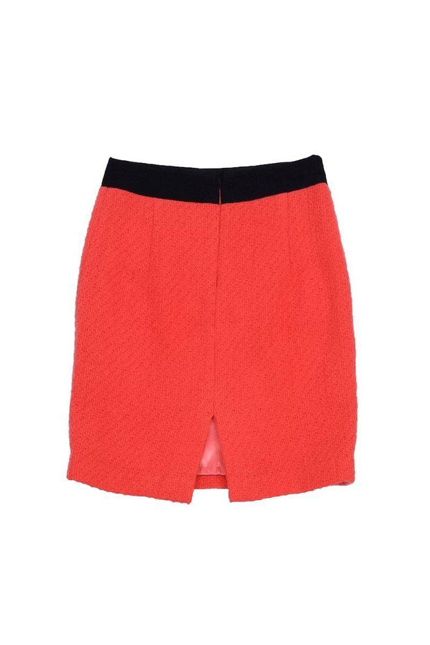Current Boutique-Milly - Coral Wool Pencil Skirt Sz 4