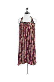 Current Boutique-Missoni - Green, Pink & Black Racerback Tank Dress Sz 8