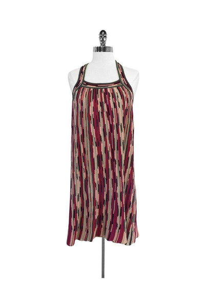 Current Boutique-Missoni - Green, Pink & Black Racerback Tank Dress Sz 8