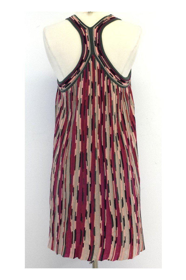 Current Boutique-Missoni - Green, Pink & Black Racerback Tank Dress Sz 8