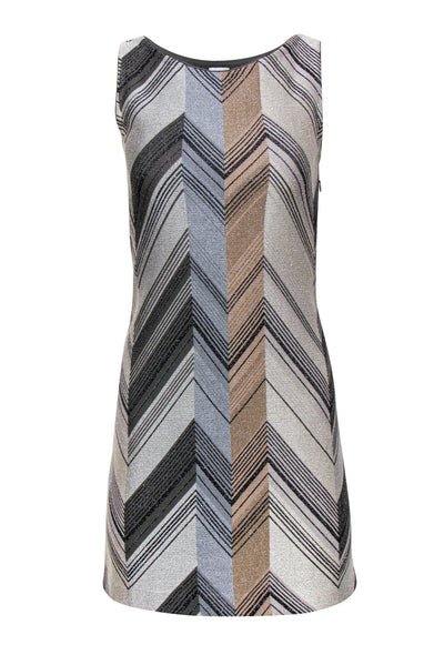 Current Boutique-Missoni - Grey & Beige Metallic Knit Tank Sz 4