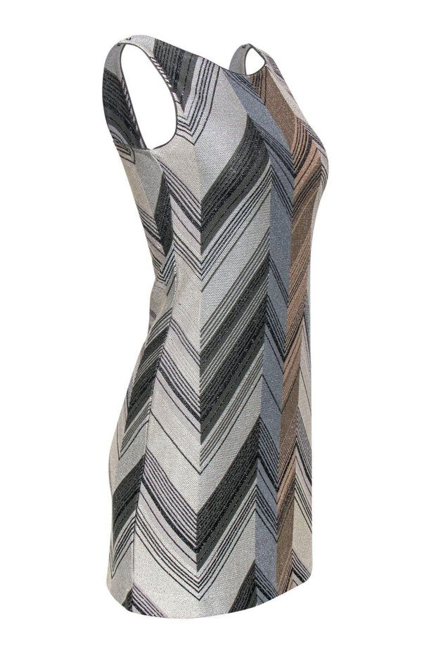 Current Boutique-Missoni - Grey & Beige Metallic Knit Tank Sz 4
