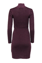 Current Boutique-Missoni - Purple Metallic Knit Mock Neck Dress Sz 6