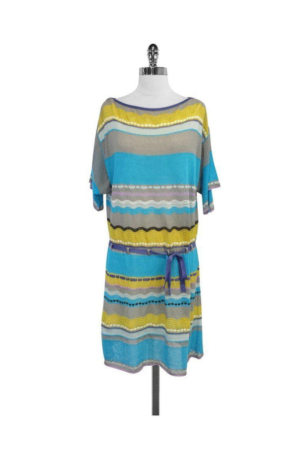 Current Boutique-M Missoni - Multicolor Striped Knit Dress Sz S