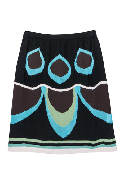 Current Boutique-Missoni - Cool-Toned Merino Wool Blend Knit Skirt Sz 4