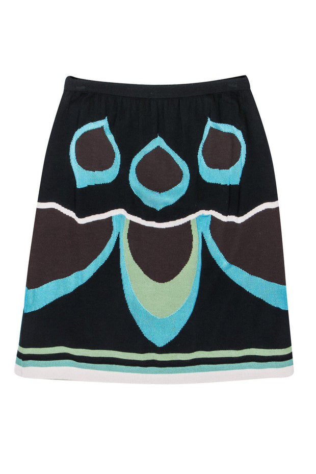 Current Boutique-Missoni - Cool-Toned Merino Wool Blend Knit Skirt Sz 4