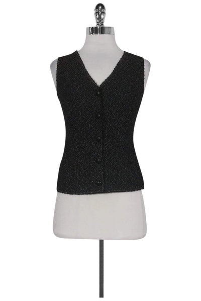 Current Boutique-Missoni - Black Metallic Vest Sz XS