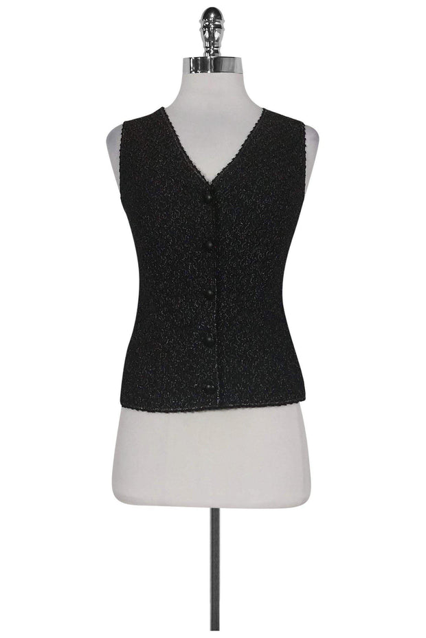 Current Boutique-Missoni - Black Metallic Vest Sz XS