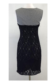 Current Boutique-Love Moschino - Grey & Black Lace Dress Sz 4