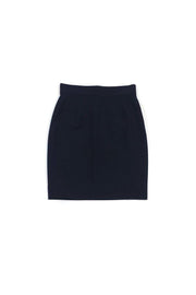 Current Boutique-Moschino Cheap & Chic - Navy Wool Skirt Sz 10