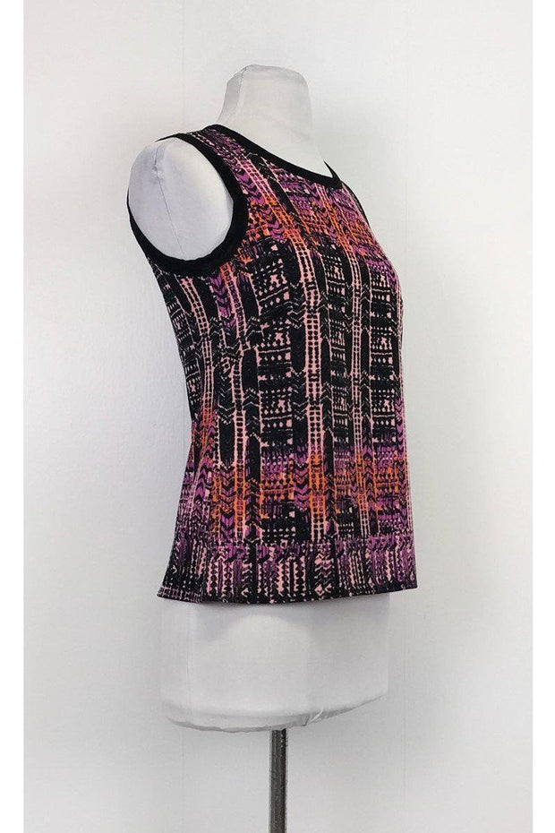 Current Boutique-Nanette Lepore - Black Printed Tank Sz 0