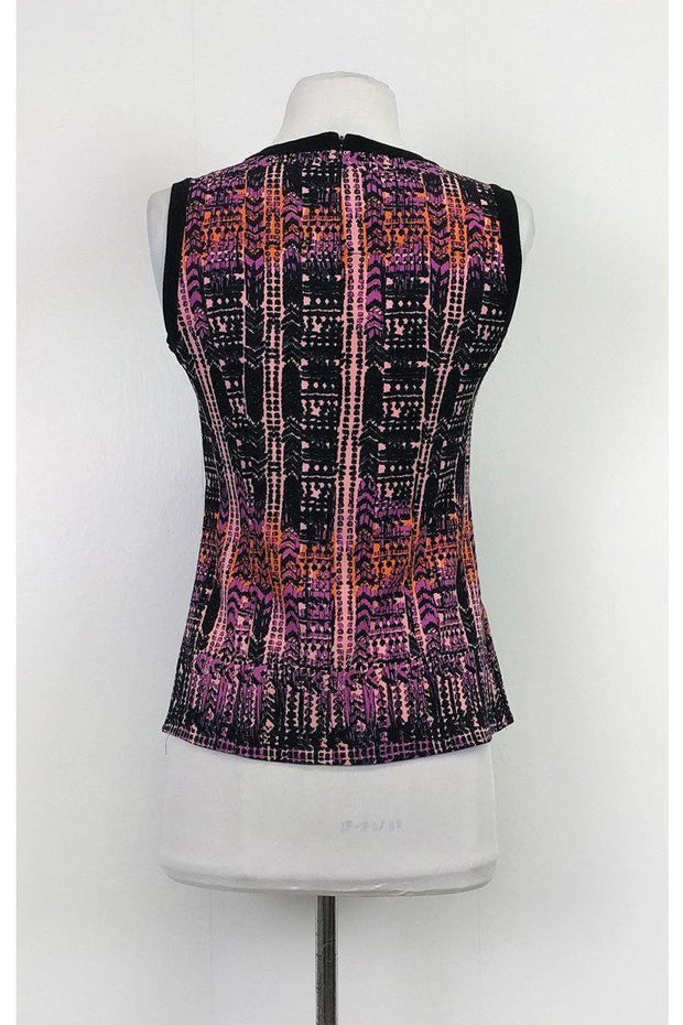 Current Boutique-Nanette Lepore - Black Printed Tank Sz 0