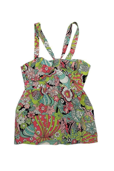 Current Boutique-Nanette Lepore - Multicolor Groovy Floral Tank Sz 2