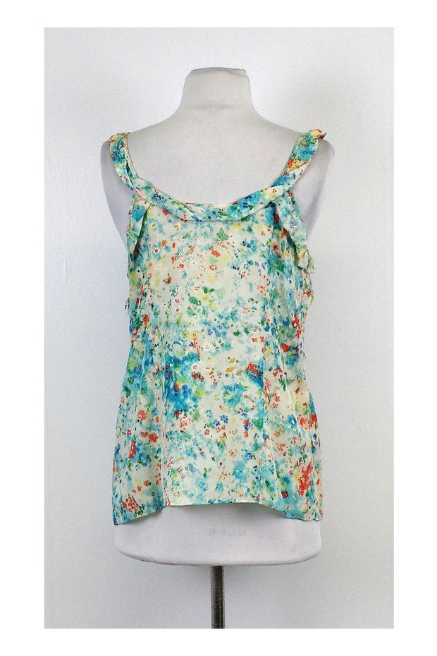 Current Boutique-Nanette Lepore - Multicolor Print Silk Tank Sz 6