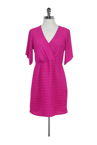 Current Boutique-Nanette Lepore - Hot Pink Textured Dress Sz 2