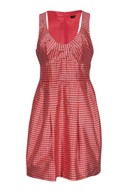 Current Boutique-Nanette Lepore - Pink Gingham Fit & Flare Dress w/ Scoop Neck Sz 4